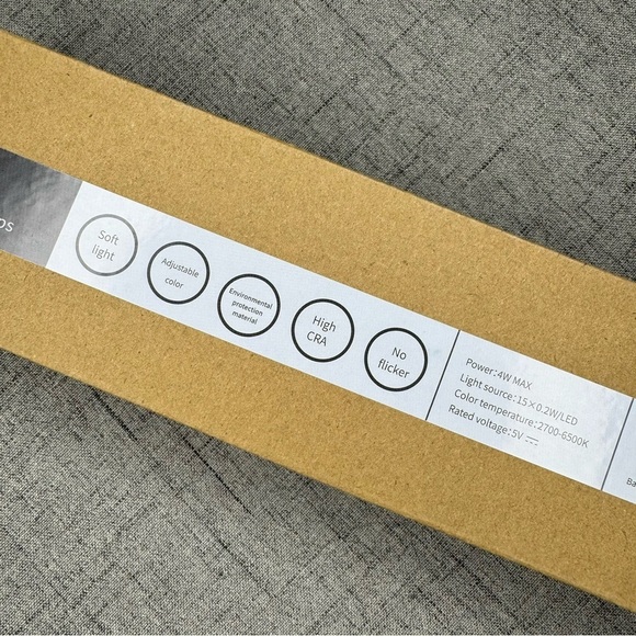 Sparkle & Co. LED Portable Lamp Rechargeable Desk Light Nwt - Picture 9 of 10